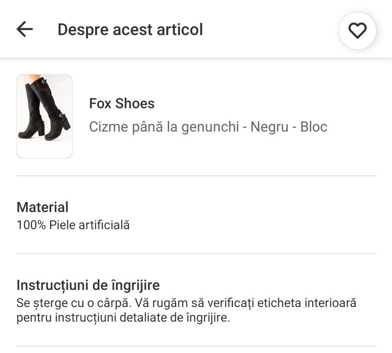 Cizme piele artificiala, noi noute, marime 37