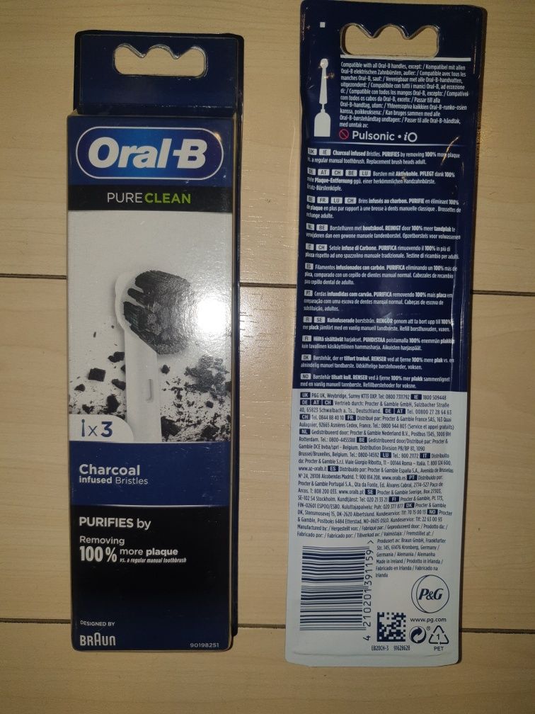 Set 3 reserve oral b pure clean model mou