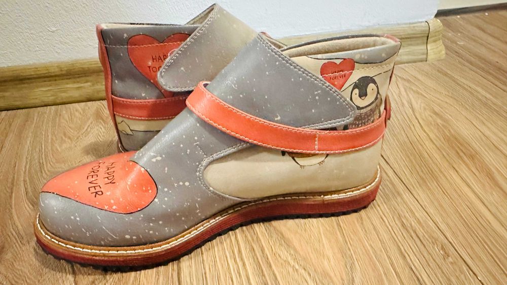 Dogo Vegan Leather Multicolored Chelsea Boots - Happy Forever, 38