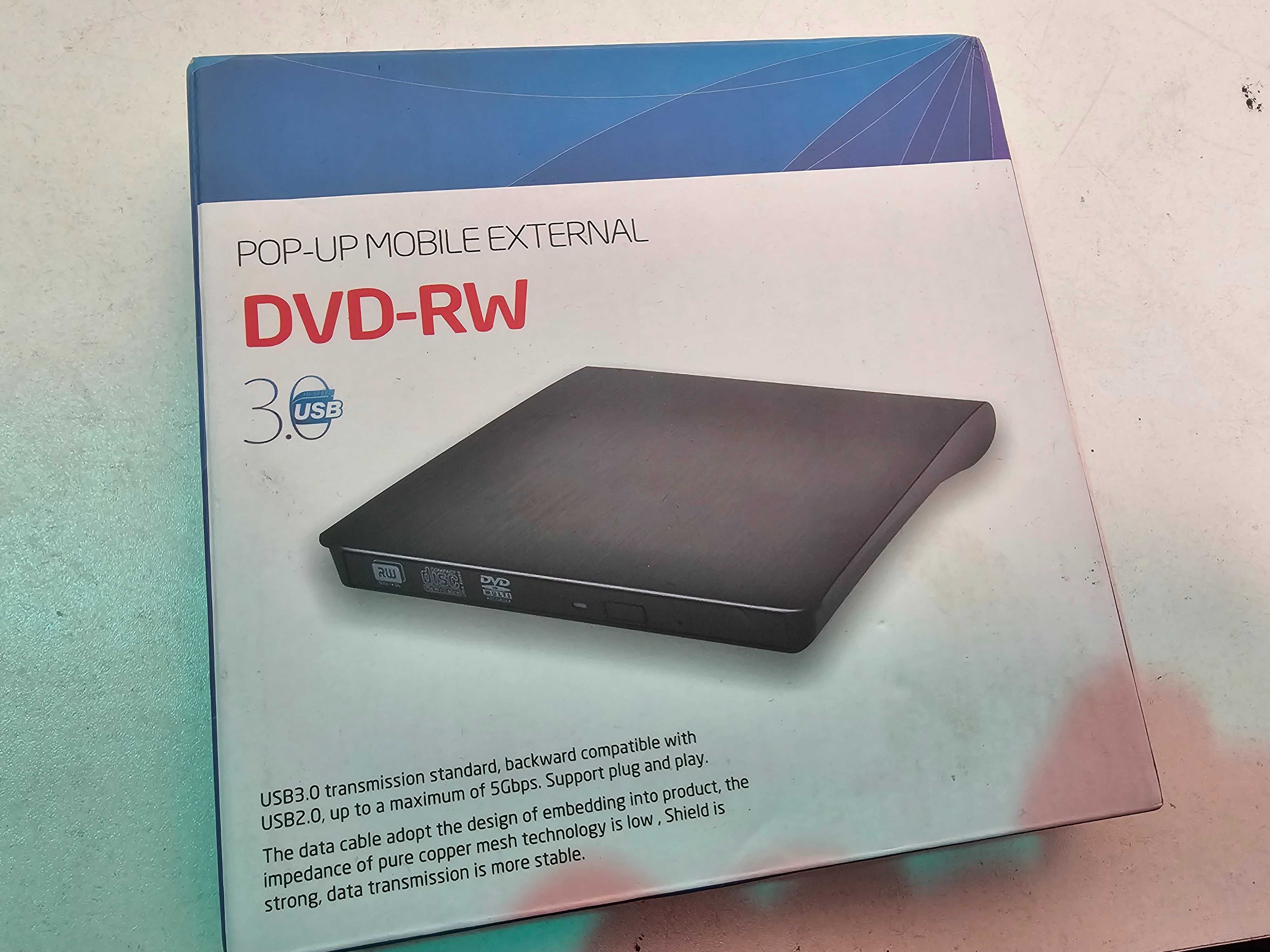 Unitate optica DVD writer extern High Speed USB 3.0 CD Audio PC APPLE