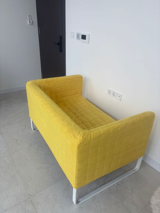 Двуместен диван жълт Ikea