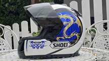 Cască SHOEI Dragon + geacă moto FLM – set complet, stare excelentă