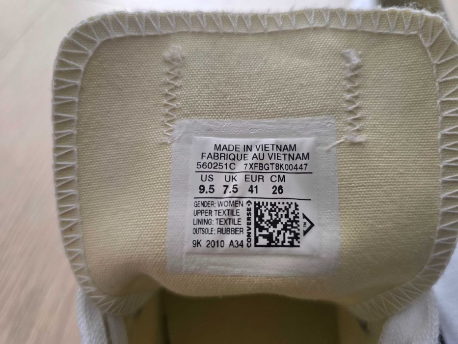 Teniși Albi, Converse All Star - mărimea 40 și 41