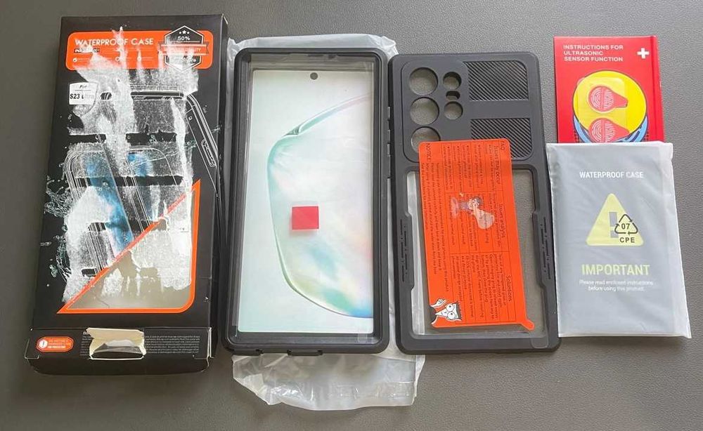 Husa subacvatica IP68 Samsung S24+/S23 Ultra/S23/S22 Ultra - NEGRU