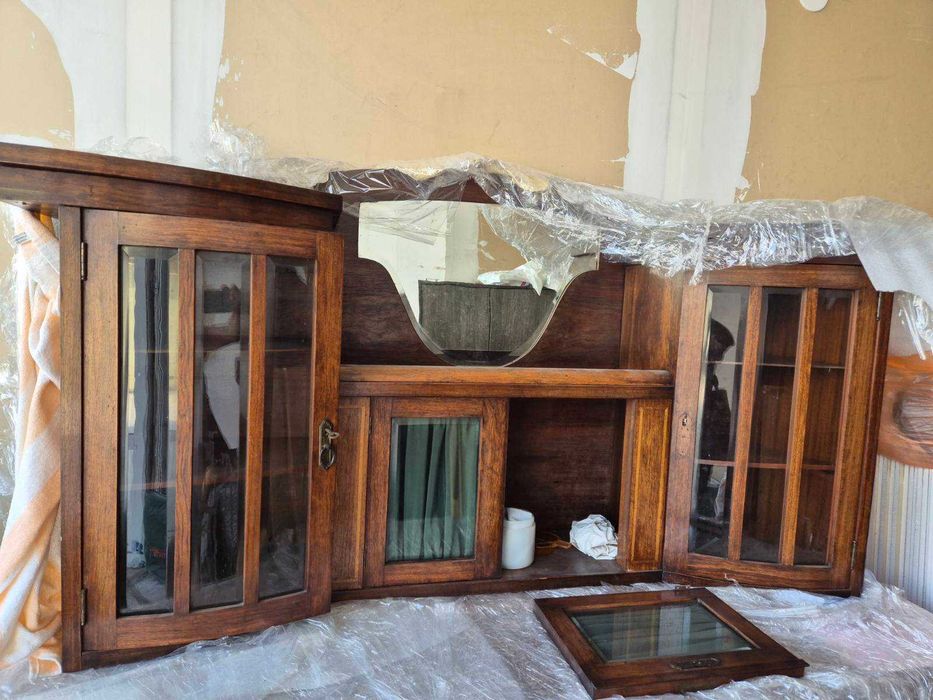 Старинен шкаф тип секция антиквариат