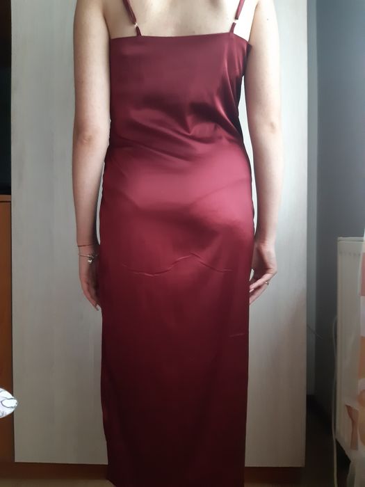 Rochiță saten culoare  Bordo