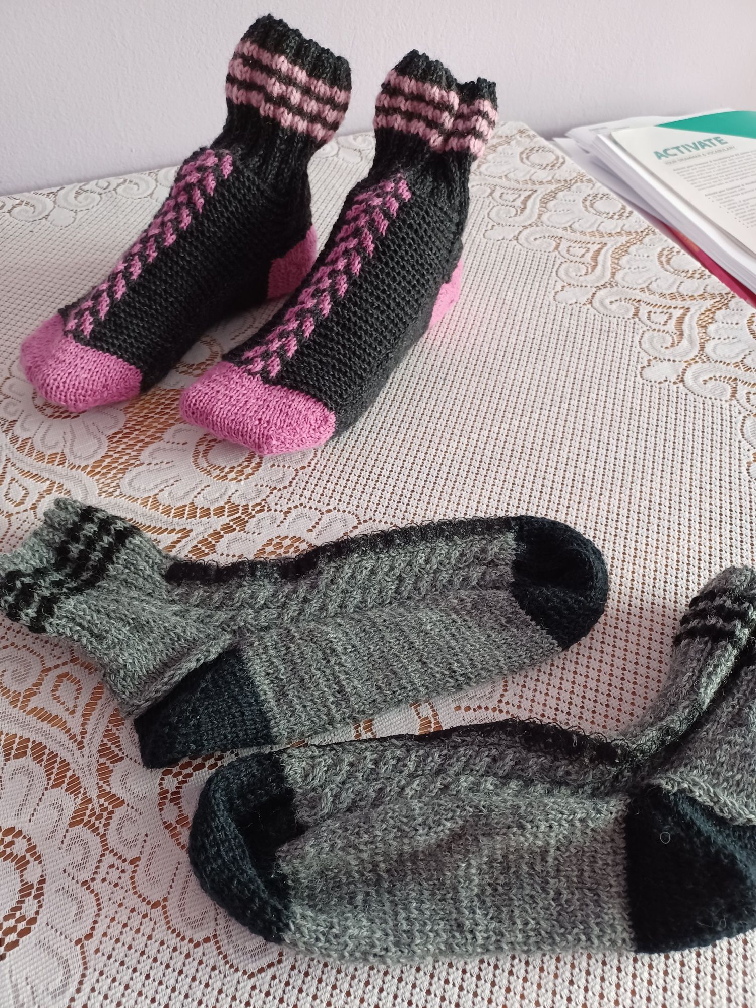 Ciorapi lana dama tricotati
