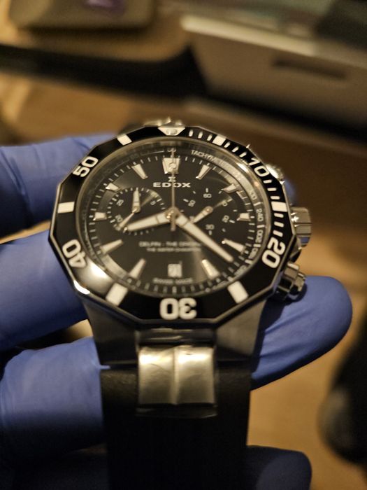 Ceas nou Edox Delphin Chrono Quartz 43mm