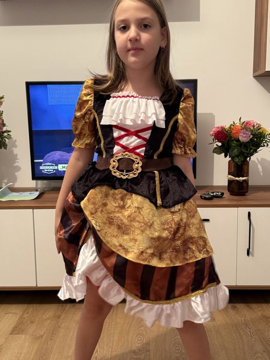 Costum Halloween fata pirat, 7-10 ani, 130-140 cm