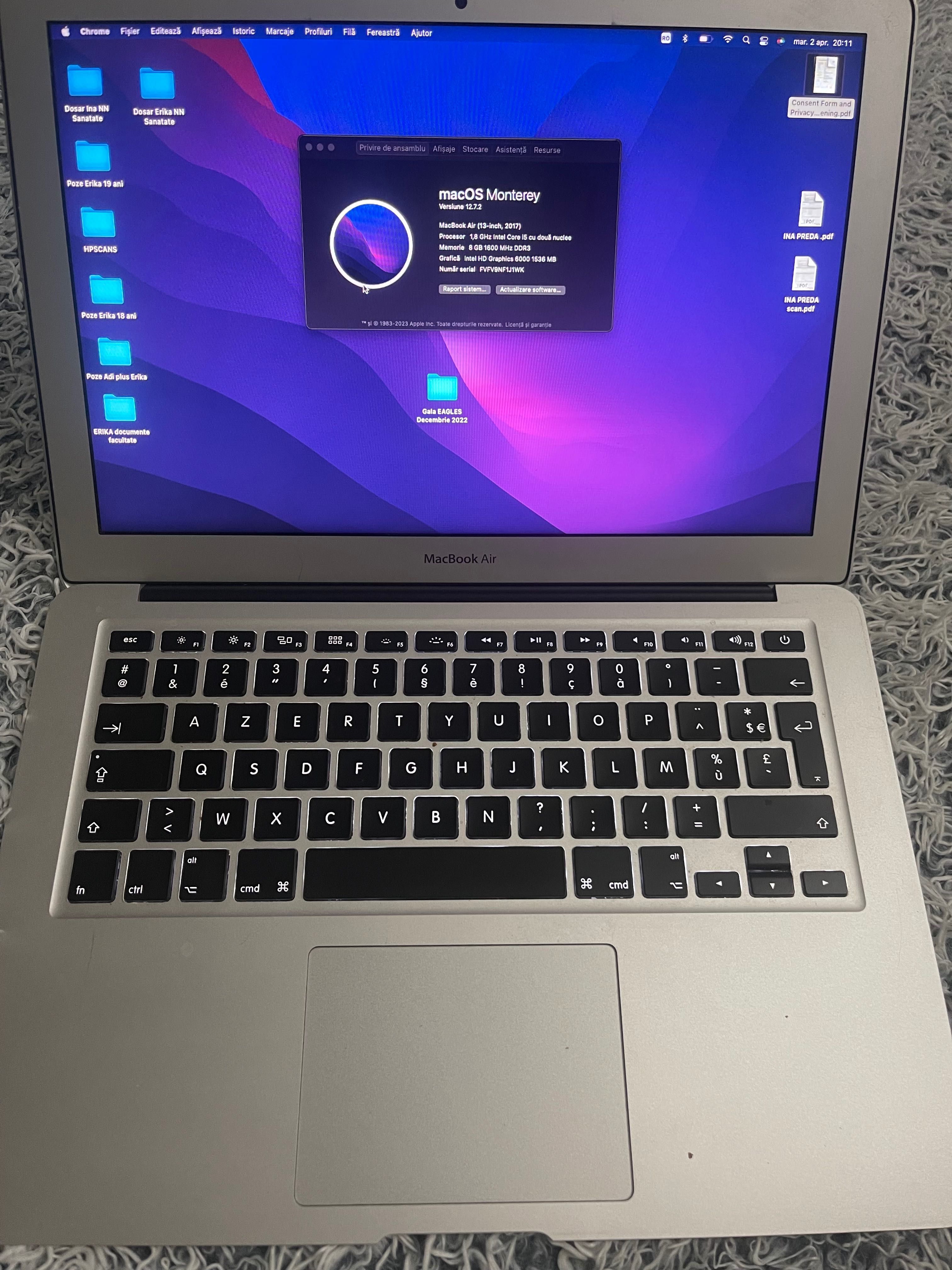 MacBook Air 13”, an 2017