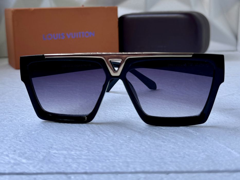 Мъжки слънчеви очила маска 2 цвята черни