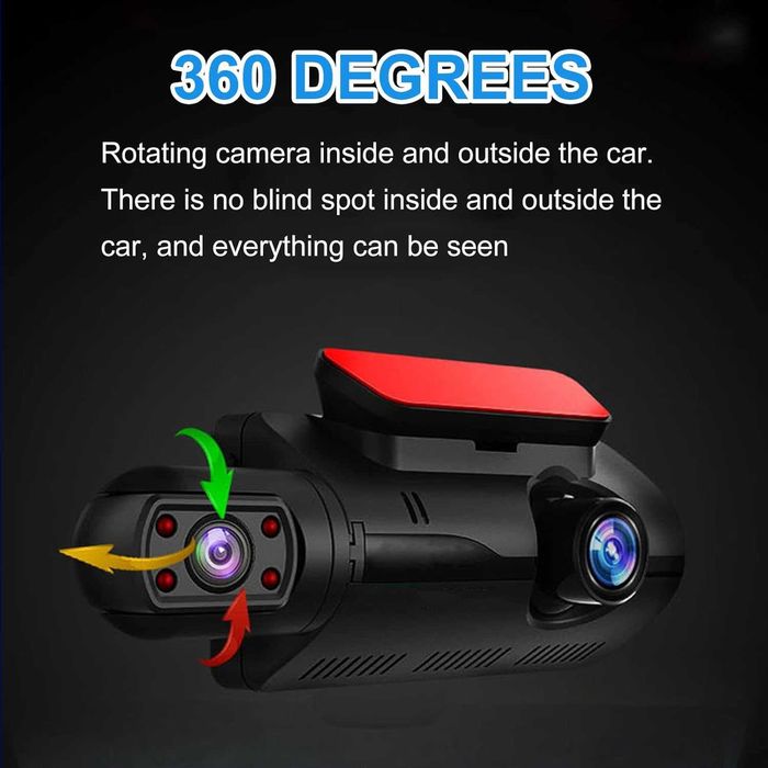 3в1 DVD Камера, Предна и Задна, HD Камера, Широкоъгълен Обектив