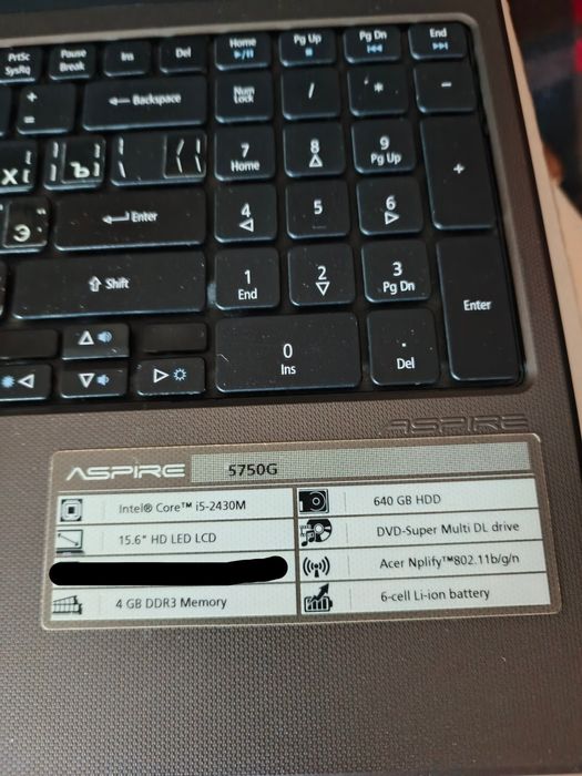 Acer Aspire 5750G