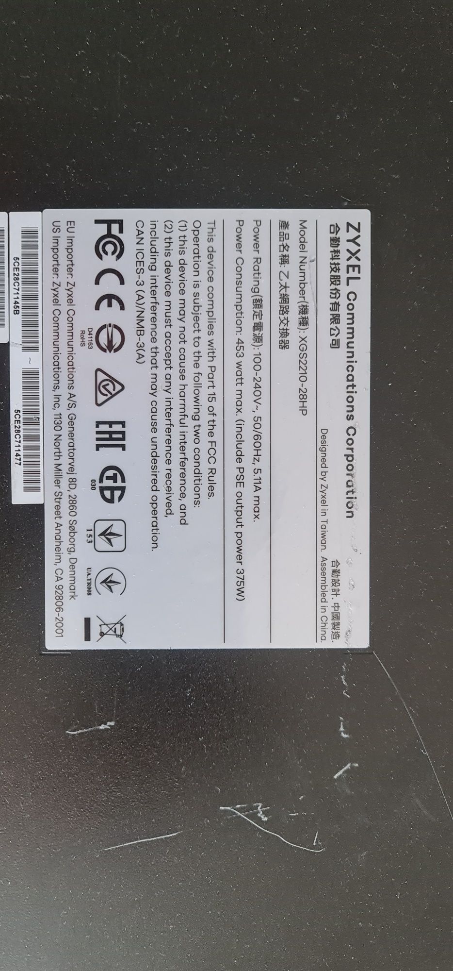 Switch PoE ZyXEL XGS2210-28HP