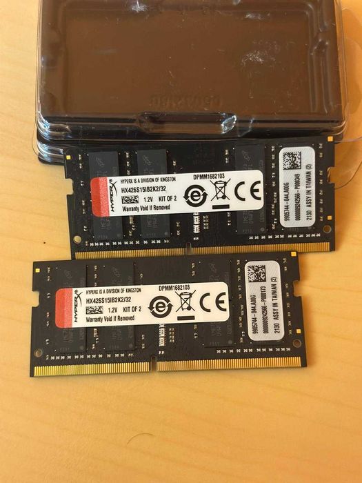 WOW Kit Memorie Laptop Kingston HyperX 32Gb  DDR4 3200MHz DualChannel