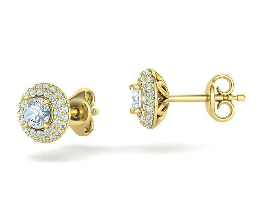 Oбеци з 14к с 0.96ct Диаманти