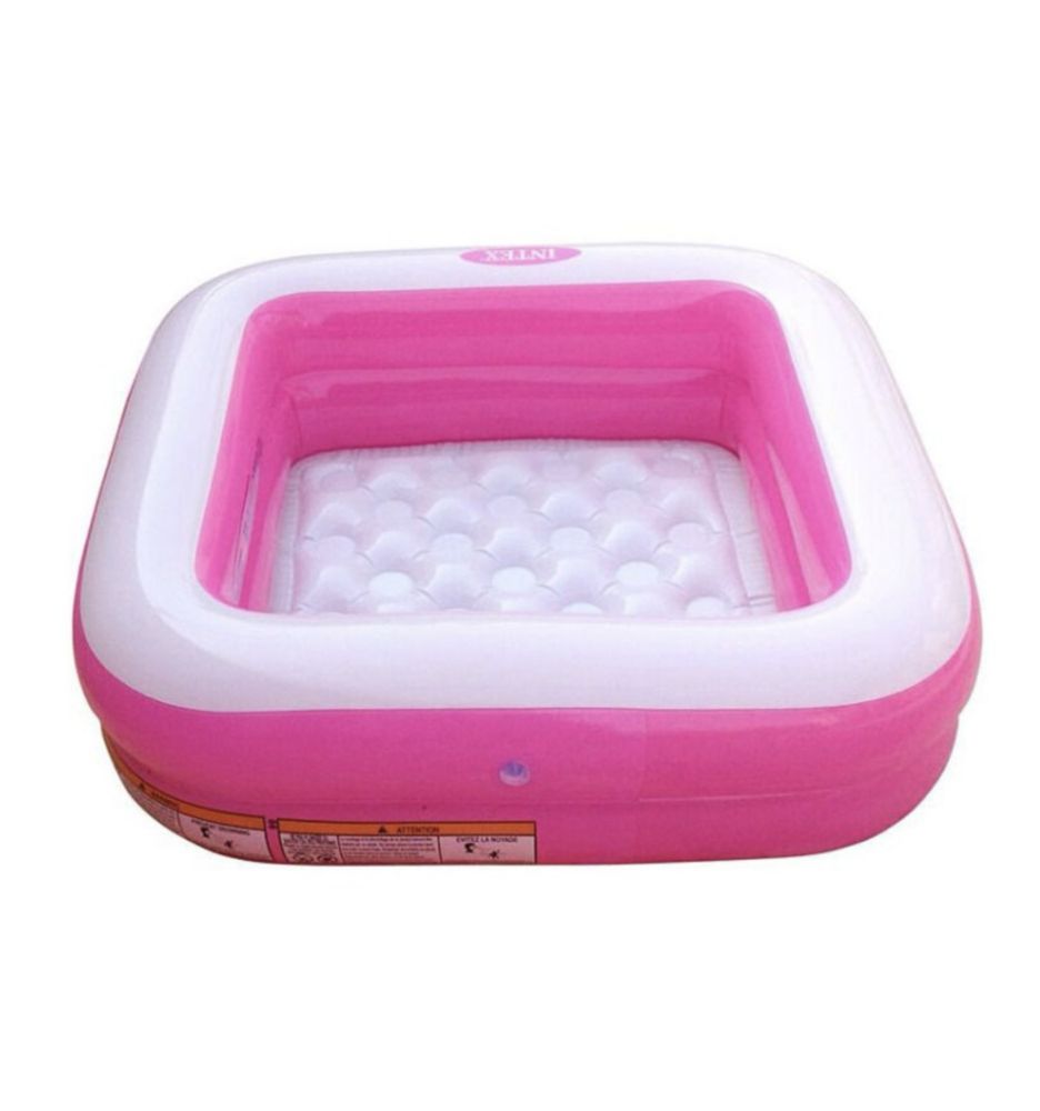 Детски басейн Intex, 2 въздушни камери, 85 x 85 x 23, Розов