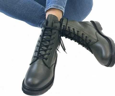 Ghete 5th Avenue, kaki si bordo, piele naturala, mar. 37, 39, 40 si 41