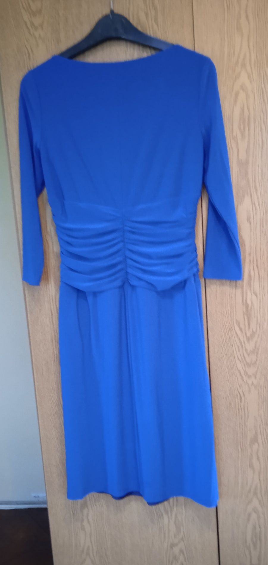 Елегантна рокля - синя , размер М