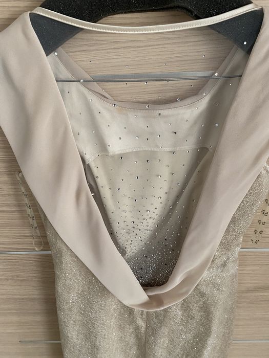 Rochie ocazie/ de seara cu spate transparent si sclipici