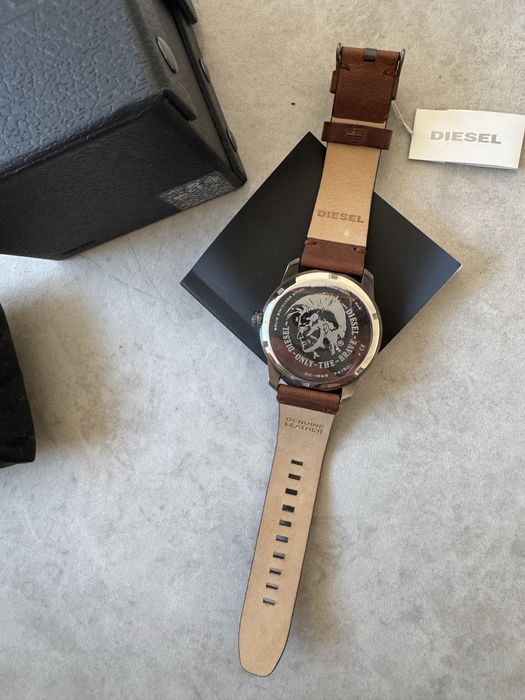 Ceas original Diesel bărbați,curea piele naturală,nou în cutie,cadou