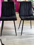 Set 2 scaune catifea elegante