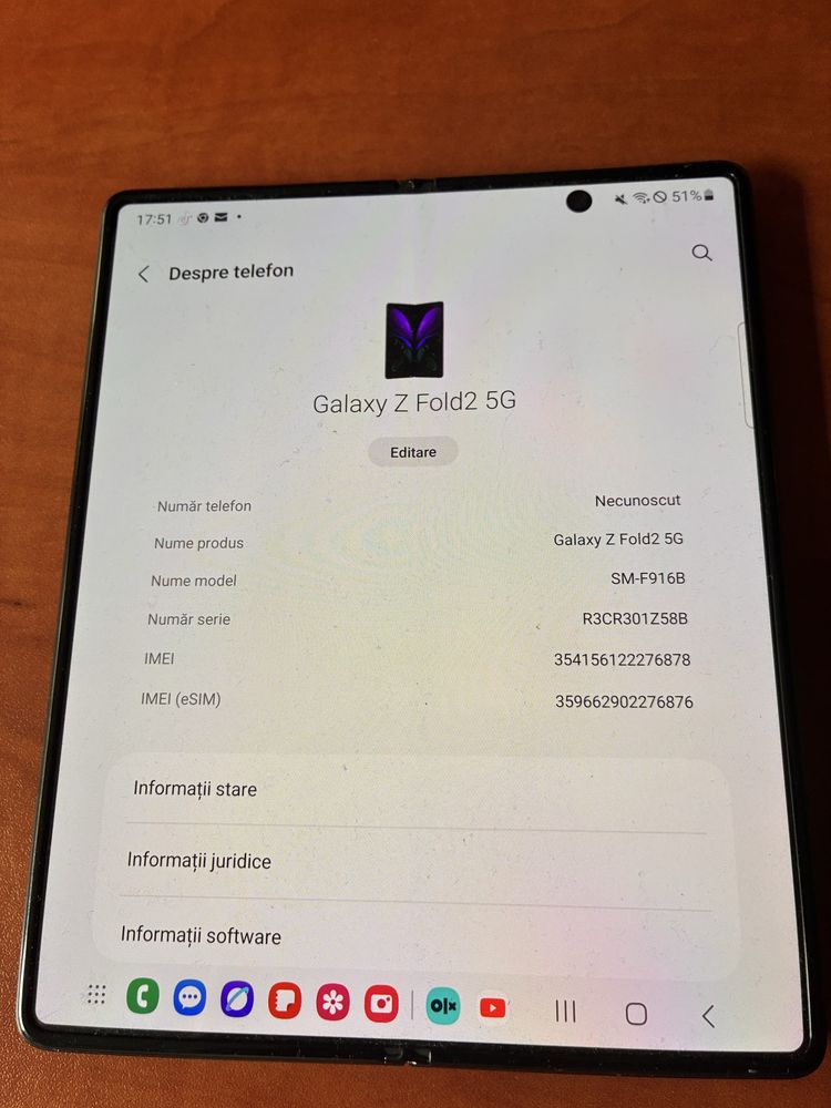 Vand Samsung Z fold 2