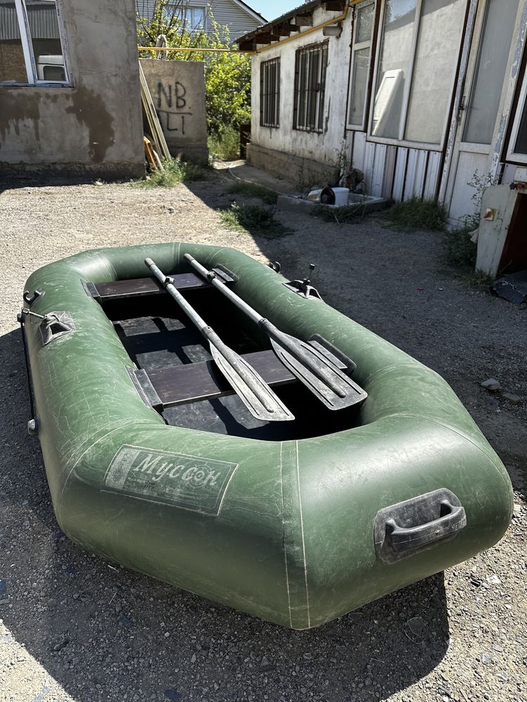 Лодка двухместная надувная без насоса