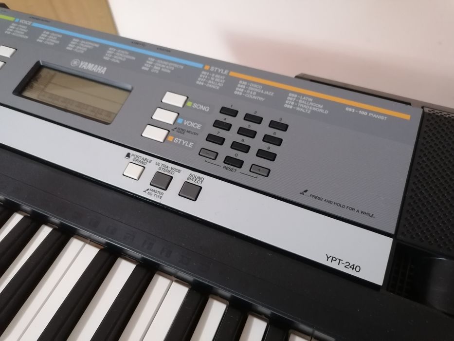 YAMAHA YPT-240 USB XGlite pian digital polifonic orga electronică