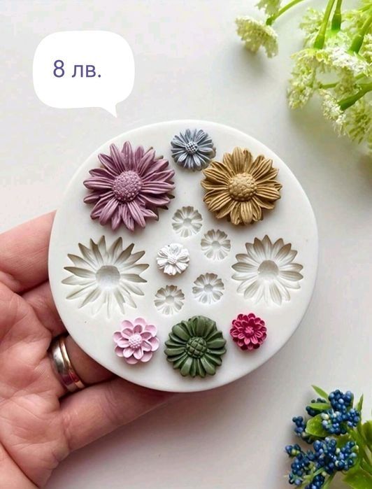 Силиконови форми цветя