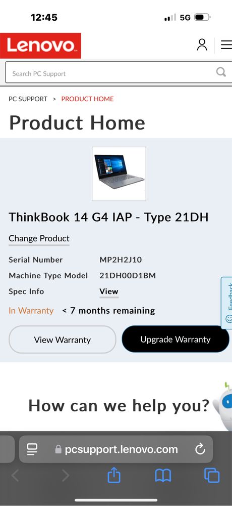 Лаптоп Lenovo Think Book 14 G4 IAP -Type 21DH