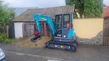 Lucrari si servicii inchiriere miniexcavator 2.7 tone