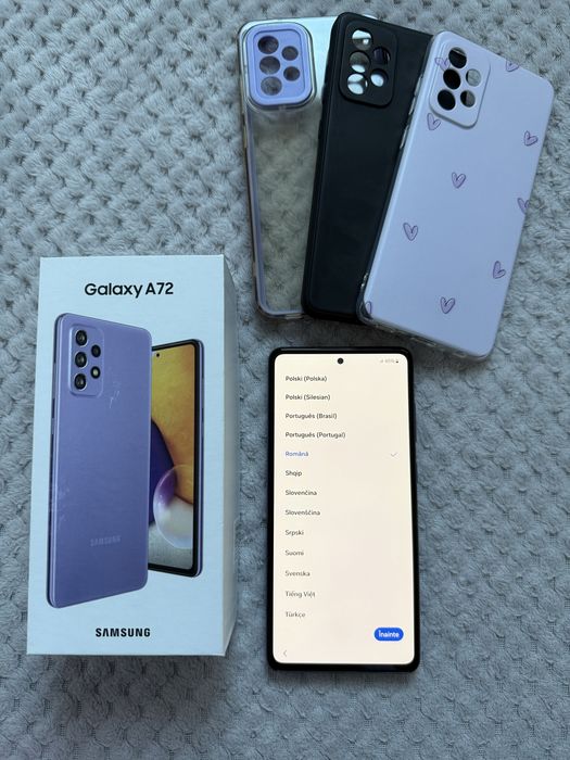 Telefon Samsung A72+3 huse cadou