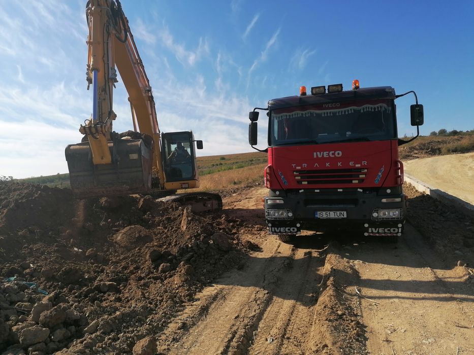 Inchiriez camion 8x4 și excavatoare pt lucrări în construcții