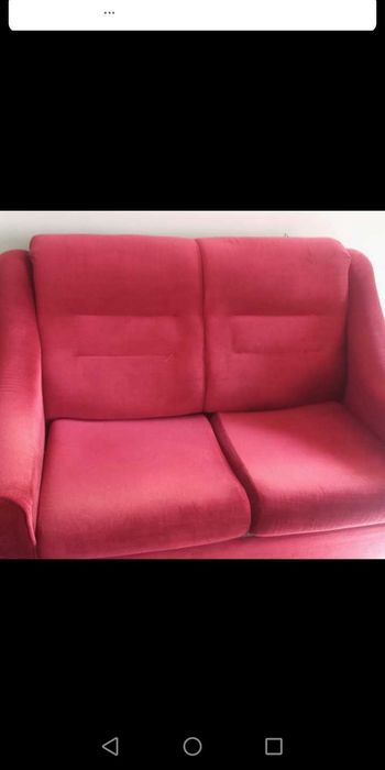 Юююююдвуместен диван и фотьойл