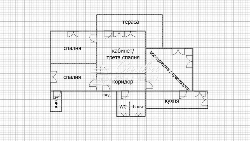 Обзаведен етаж къща -кв. Център