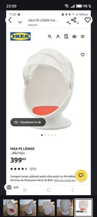 Fotoliu rotativ pentru copii