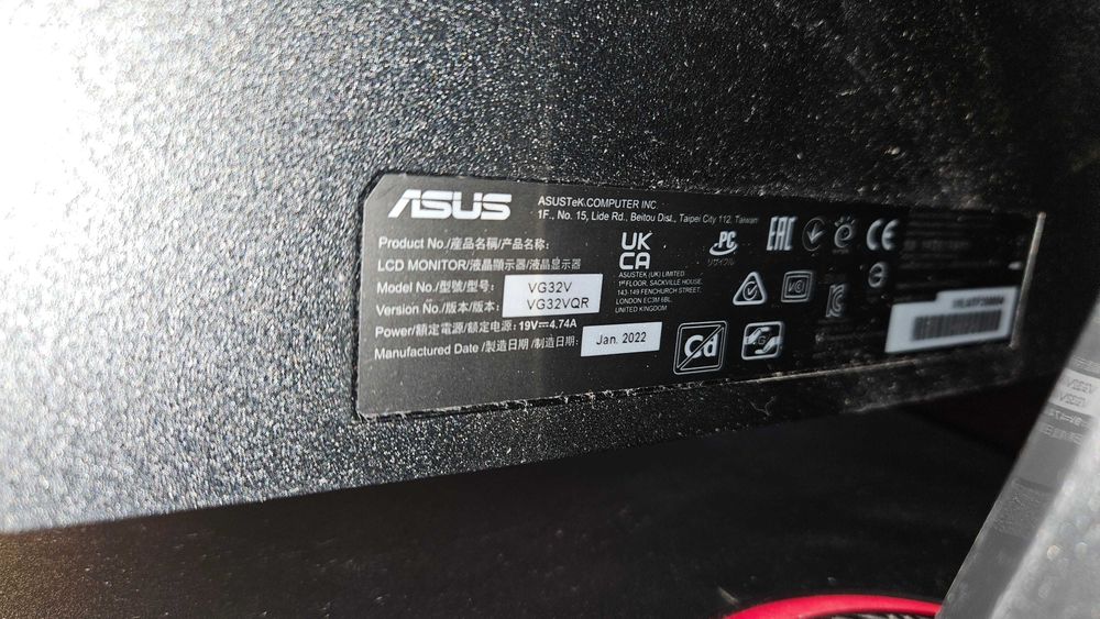 Vand monitor gaming ASUS 32 VA 2560x1440, curbat, model VG32VQR