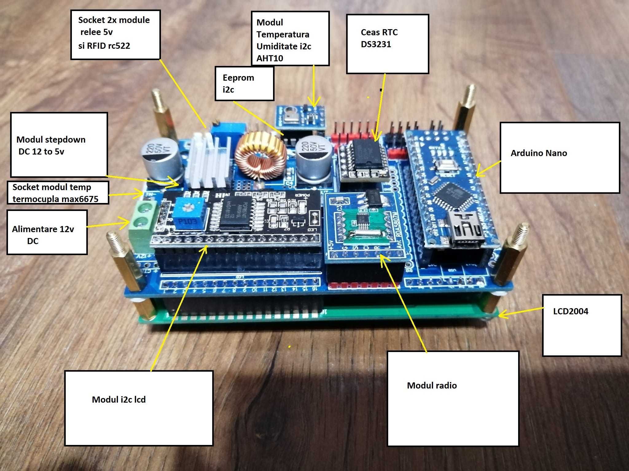 PCB - mini Shield arduino nano ptr lcd2004