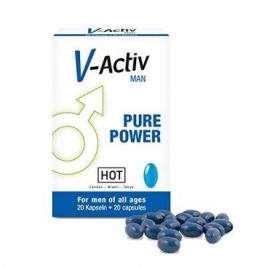 V-Activ for Men 20 Pastile Potenta, erectii puternice, intarziere ejac