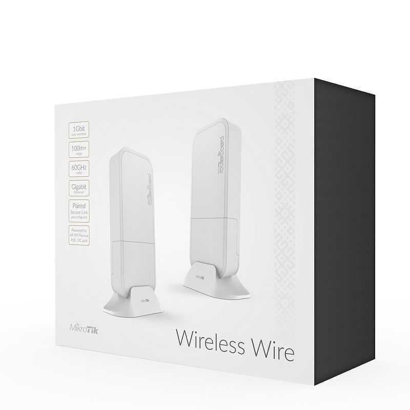 Точка доступа 60 ГГц Mikrotik Wireless Wire (RBwAPG-60adkit).