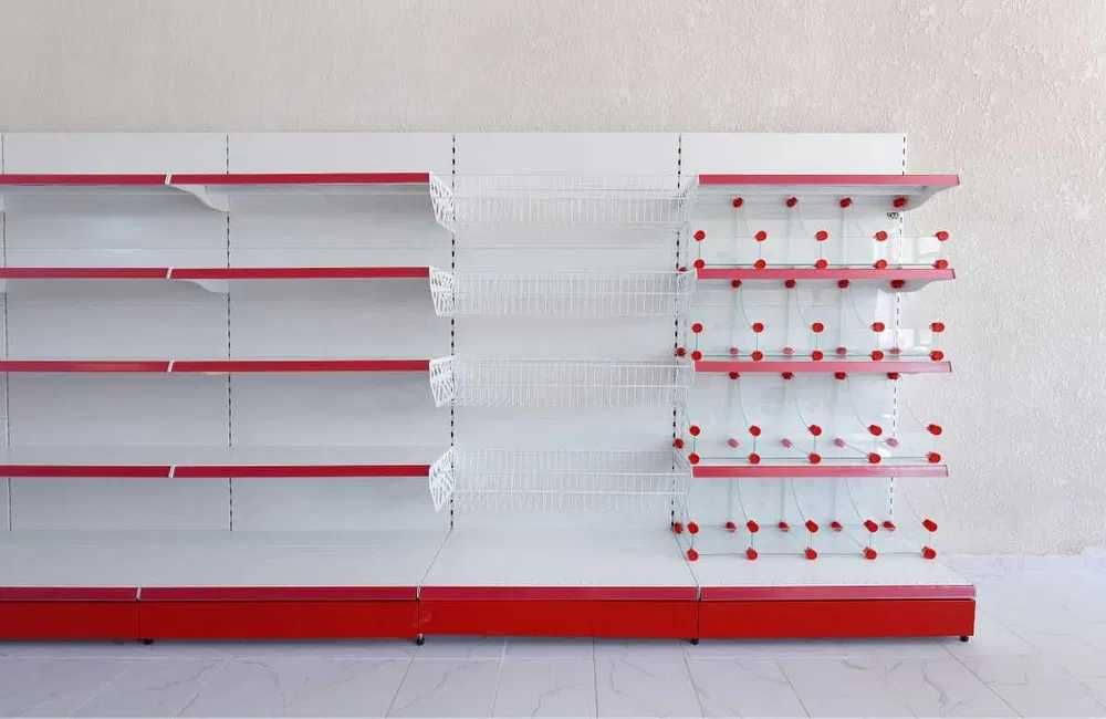Продаются прочные торговые стеллажи для маркета, savdo tokchalari