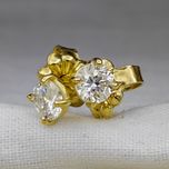 Златни обеци 18ct с Брилянти