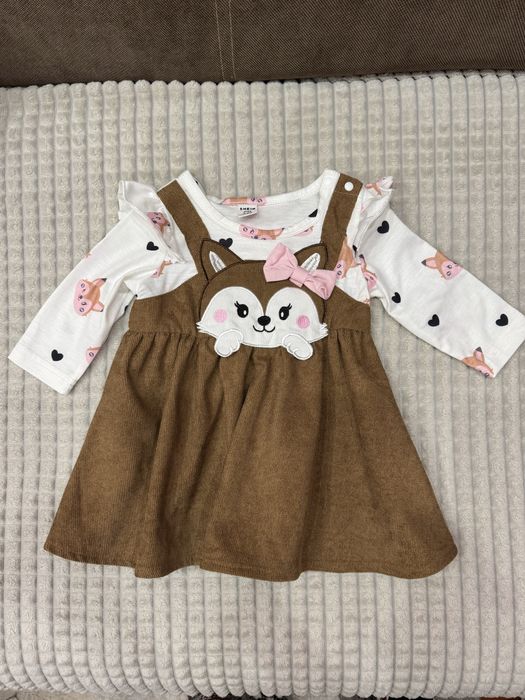 5 бр. Роклички за бебе, 3-6 и 6-9 месеца