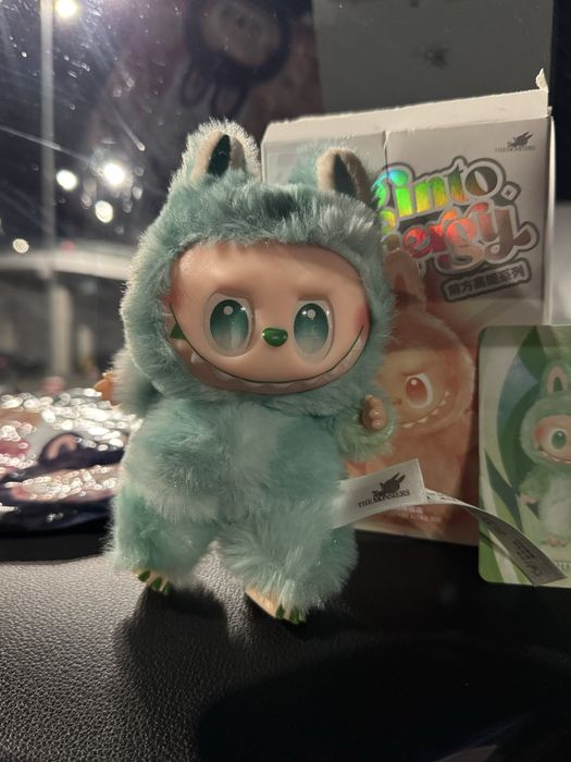 labubu big into energy serenity verde full box popmart