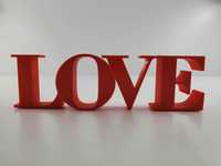 Text decorativ LOVE, printat 3D, 24 x 7 x 2.4 cm