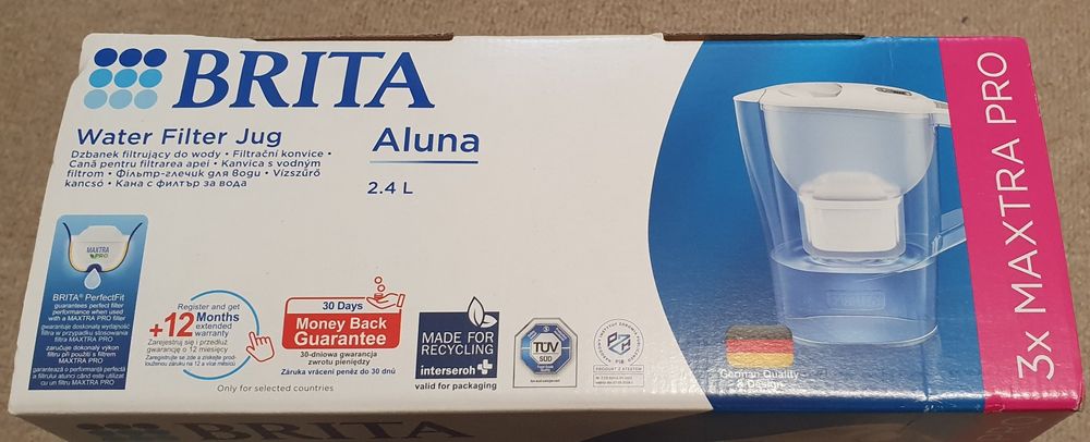 Cana filtranta BRITA Aluna + 3 filtre Maxtra Pro