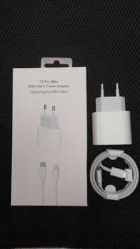 incarcator fast charge iPhone set complet adaptor 20w+ cablu incarcare