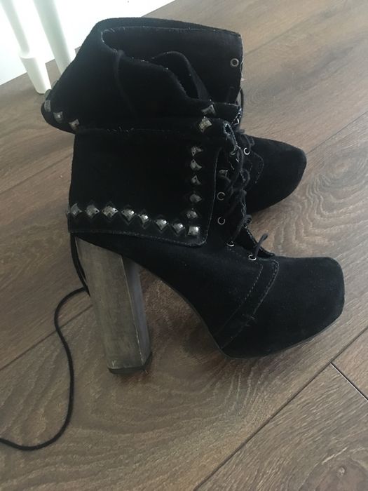 Botine/ghete piele intoarsa 38