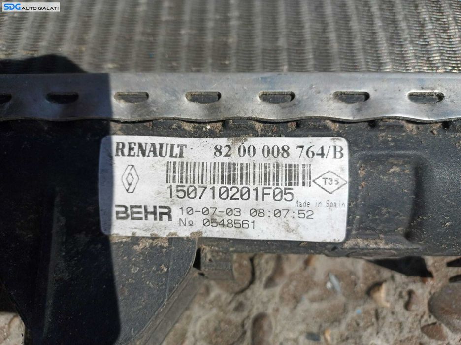 Radiator Racire Apa Renault Laguna 2 1.9 DCI 2001 - 2007 Cod 8200008764 [X3924]